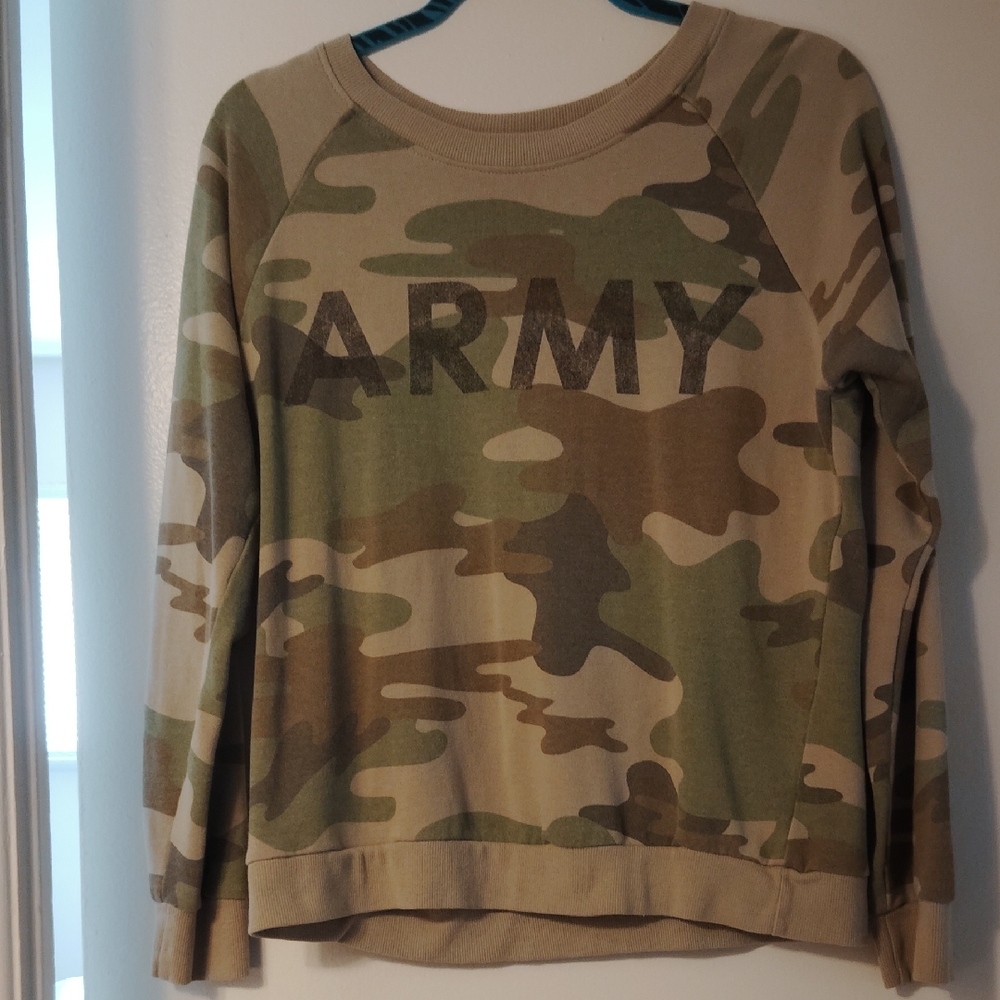 Forever 21 Camouflage Army Sweatshirt